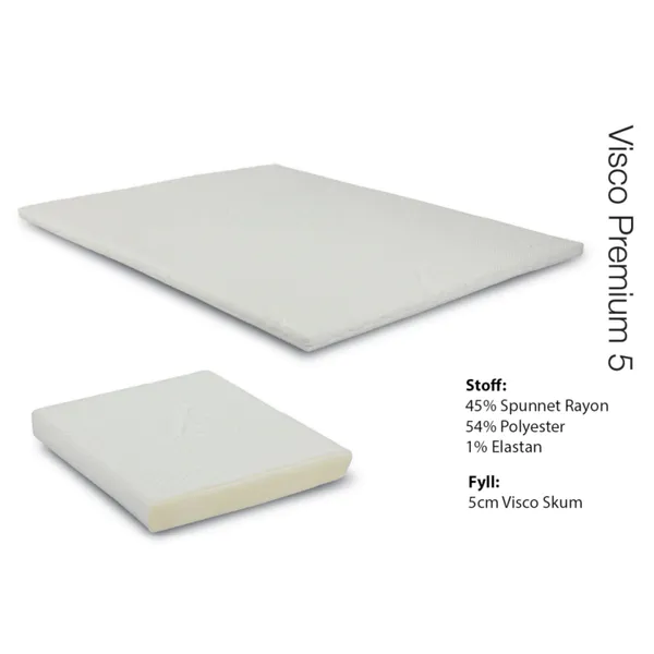 Hovedbilde Visco Premium 5cm Overmadrass Rave